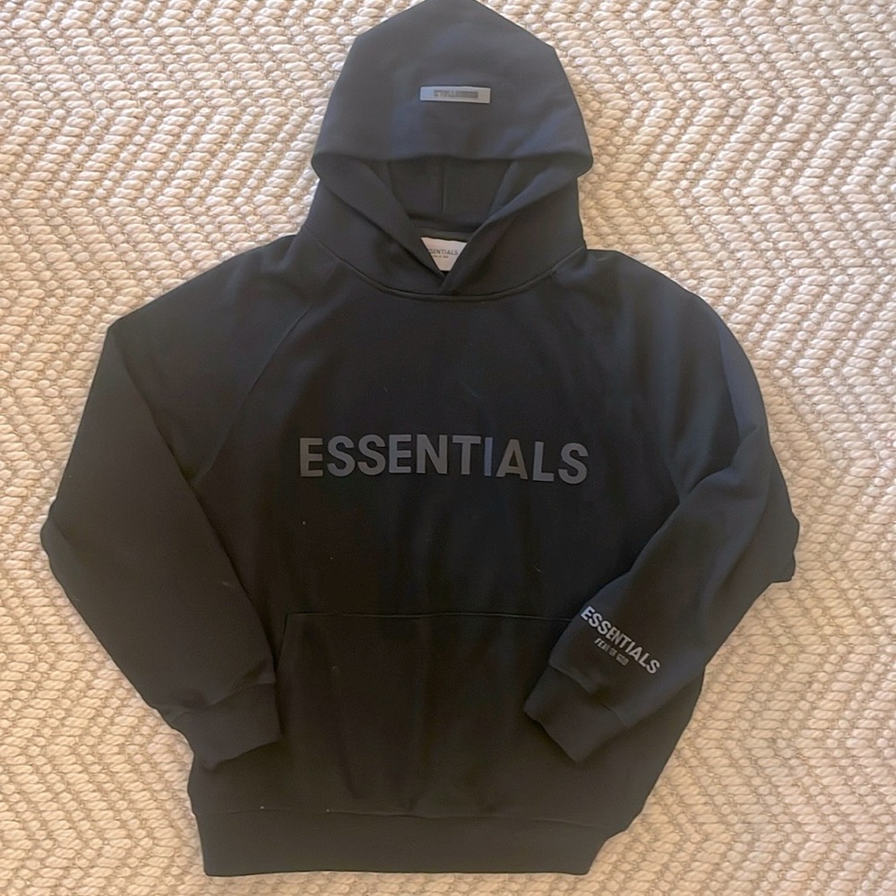 Essentials Fear of God Black/Black  Unisex hoodie Men’s S /Women’s L